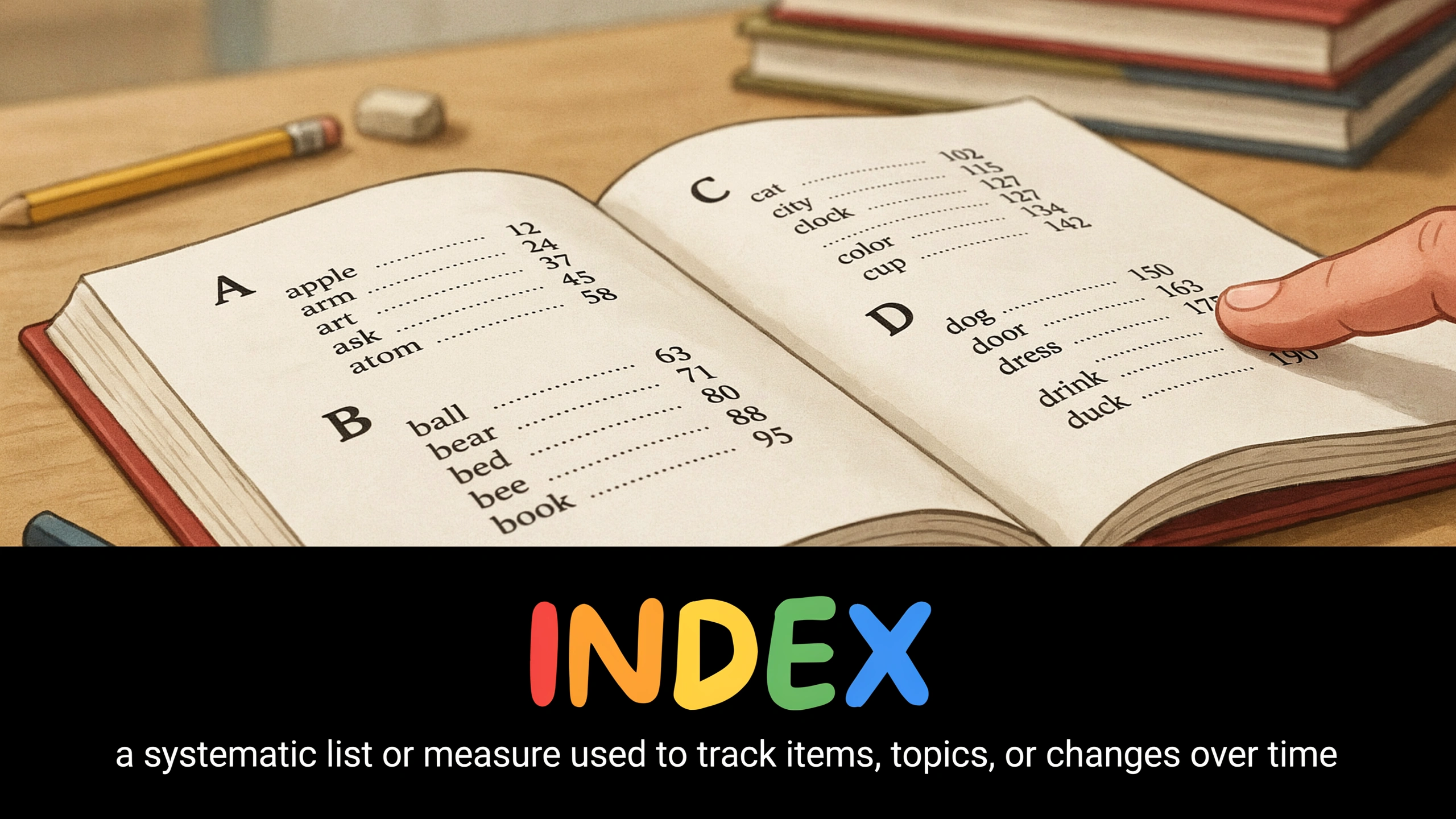 English Illustration for index